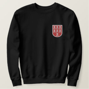 Siebenbürgisch-Sächsisches Wappen Erbe Besticktes Sweatshirt