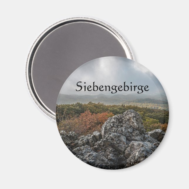 Siebengebirge Souvenir Magnet (Vorderseite/Rückseite)