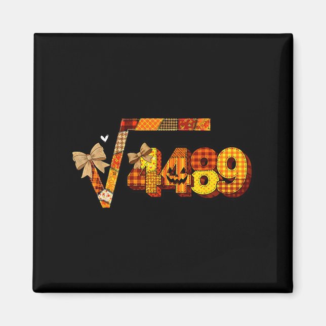 Siebenundsechzig 67 Meme Quadratwurzel 4489 Slang  Magnet (Vorne)