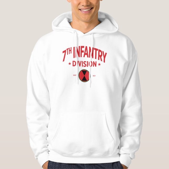 siebte Infanterieabteilung "Hourglass Division" Hoodie (Vorderseite)