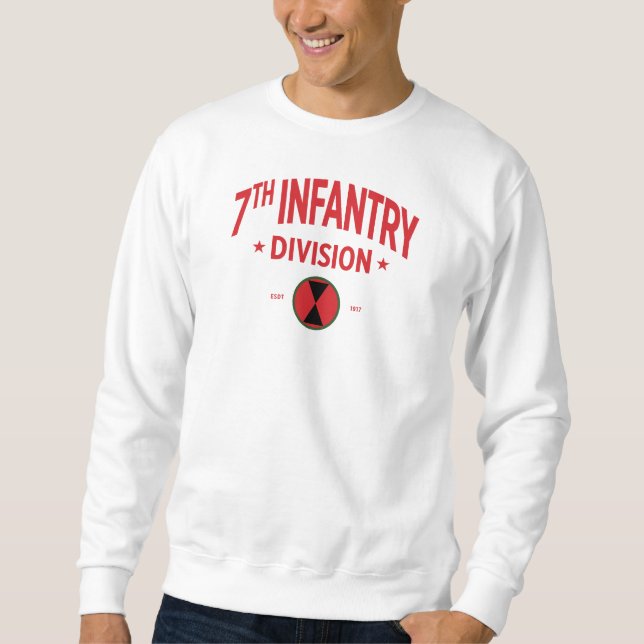 siebte Infanterieabteilung "Hourglass Division" Sweatshirt (Vorderseite)