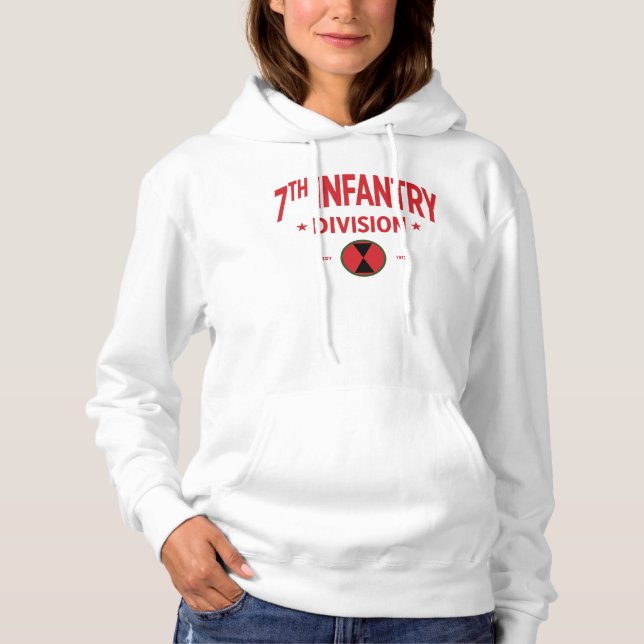 siebte Infanterieabteilung "Hourglass Division Wom Hoodie (Vorderseite)