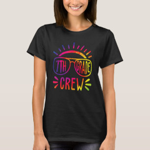 Siebte Klasse Crew Tie Dye 7. Klasse Zurück zur Sc T-Shirt