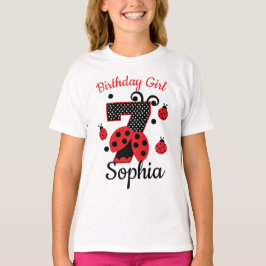 Siebter Geburtstag Ladybug 7 | Sonderentwürfe T-Shirt