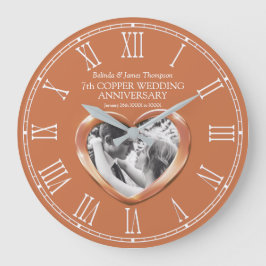 Siebter Kupferhochzeitstag - Foto Große Wanduhr