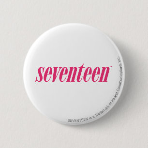 Siebzehn Logo-Magentarot Button