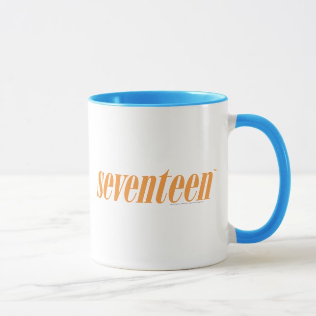 Siebzehn Logo-Orange Tasse (Rechts)