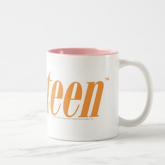 Siebzehn Logo-Orange Zweifarbige Tasse (Rechts)