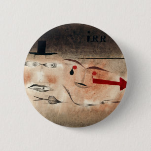 Siebzehn, verrückt (1923) von paul klee button