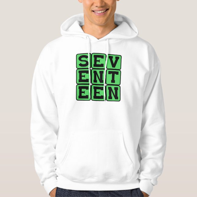 siebzehn, Zahl 17 Hoodie (Vorderseite)