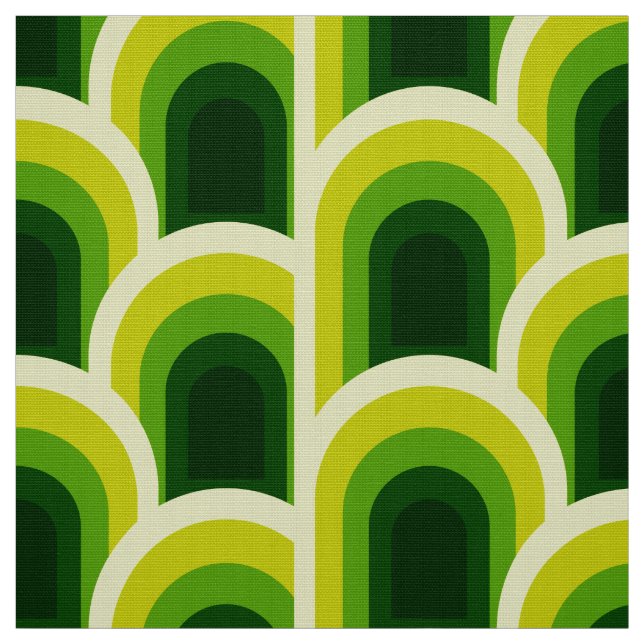 Siebziger Mitte Jahrhundert Retro-Stoff Stoff (Muster)