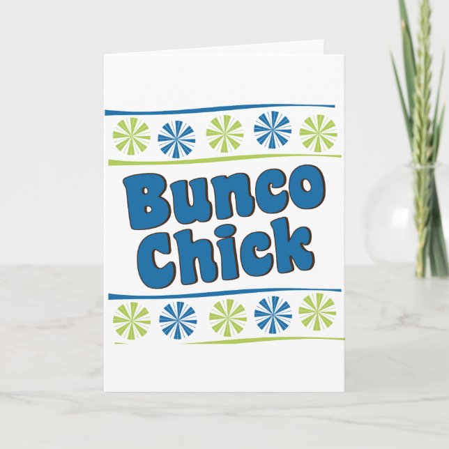 Siebzigerjahre Bunco Küken Karte (Vorderseite)