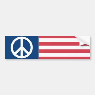 Siebzigerjahre Friedensflaggen-Autoaufkleber Autoaufkleber