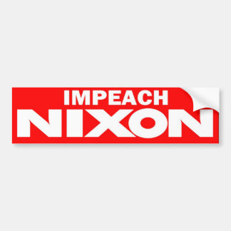Siebzigerjahre klagen Vintagen Autoaufkleber Nixon
