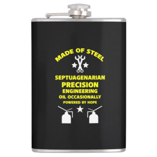 Siebzigster Geburtstag Flachmann