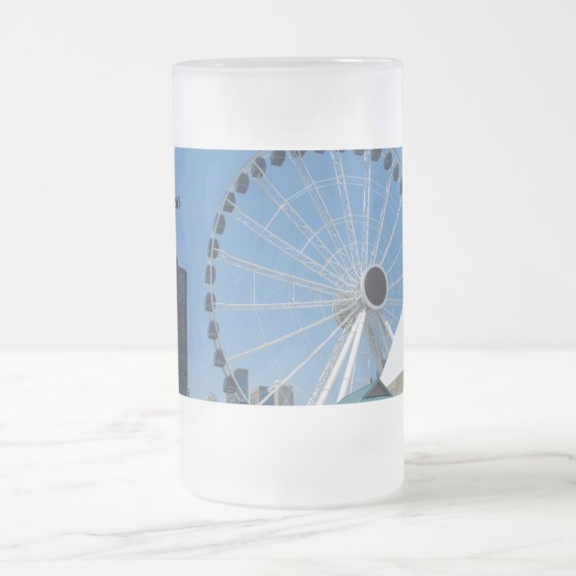 Siècle Ferris Roue Vitre Frosted Mug Bière (Centre)
