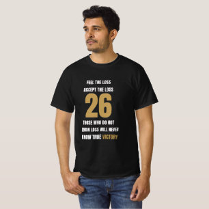 Sieg 2026: Elite Champion Gold Fußball T-Shirt