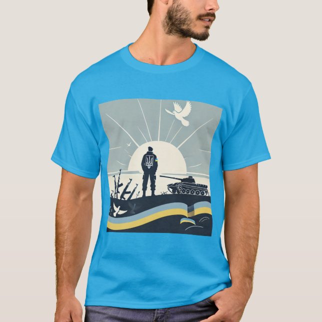 Sieg bei der Schlachtfeld-Dämmerung T-Shirt (Vorderseite)