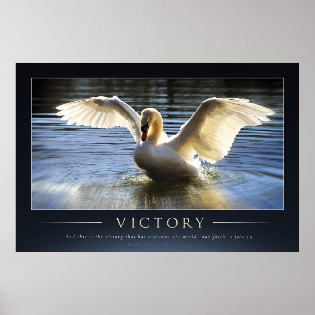 SIEG - Christliche Motivierend Poststellen Poster (Vorne)