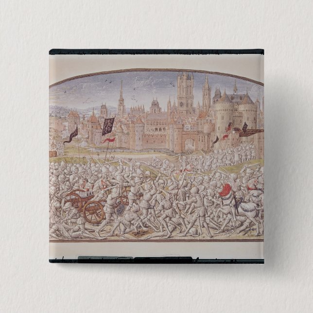 Sieg der Einwohner von Gent führte vorbei Button (Vorderseite)