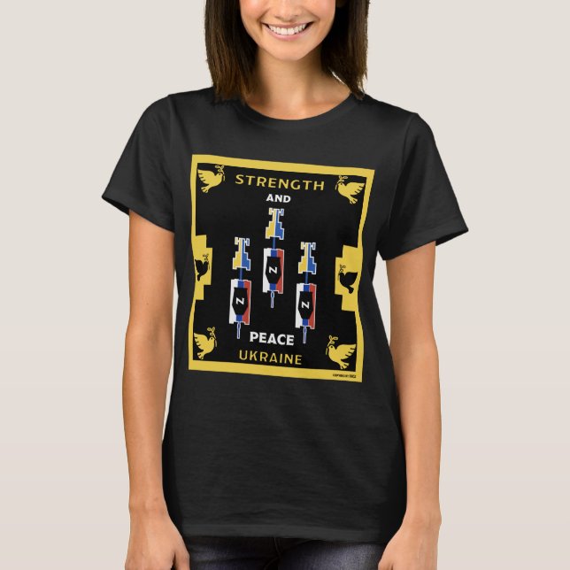 Sieg des ukrainischen Krieges T-Shirt (Vorderseite)