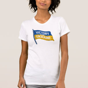 Sieg für die Ukraine-Flagge, proukrainische Patrio T-Shirt