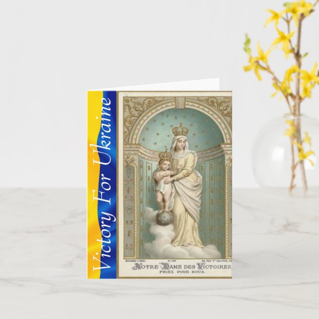 Sieg für die Ukraine-Karte Karte (Gelbe Blume)