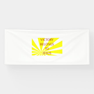 Sieg gehört Jesus Banner