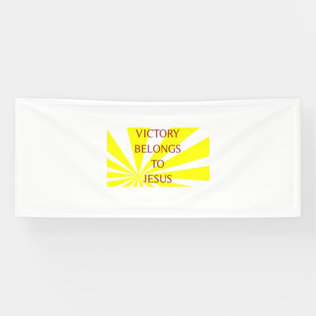 Sieg gehört Jesus Banner (Horizontal)