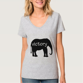 Sieg (in einer Elefant-Silhouette) T-Shirt
