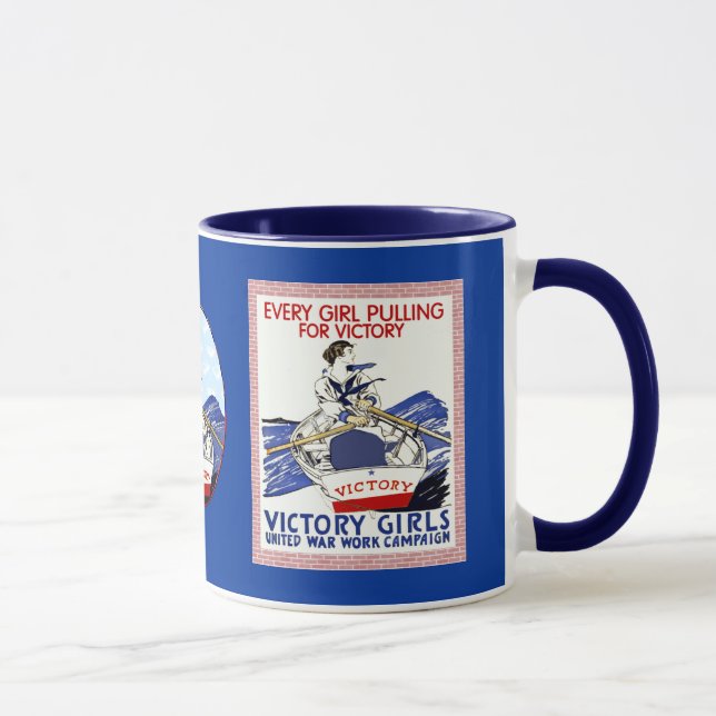 Sieg Mädchen WPA Tasse (Rechts)