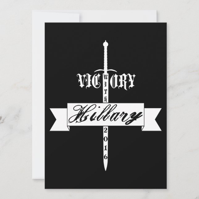 Sieg mit Hillary - 2016 (Vorderseite)