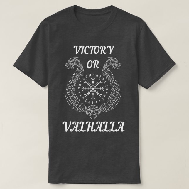Sieg oder Valhalla Viking Valhalla T-Shirt (Design vorne)