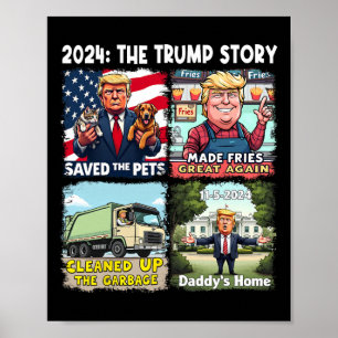Sieg Trump 2024 Beste Comebyck-Einweihung Poster