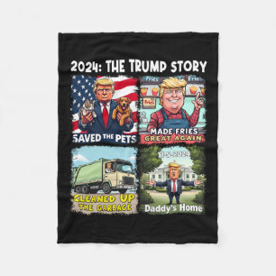 Sieg Trump 2024 Größtes Comebyck Amtsantritt Fleecedecke