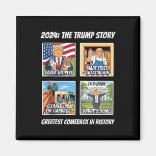 Sieg Trump 2025 Größtes Comebyck Andenken Gewinner Magnet