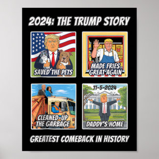 Sieg Trump 2025 Größtes Comebyck Andenken Gewinner Poster
