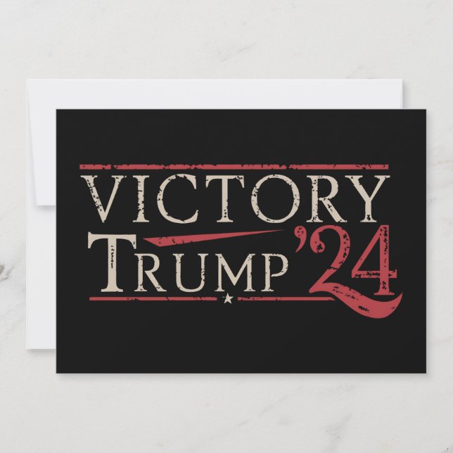 Sieg Trump 24 Republikanischer Präsident 47 USA Einladung (Vorderseite)