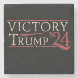 Sieg Trump 24 Republikanischer Präsident 47 USA Steinuntersetzer