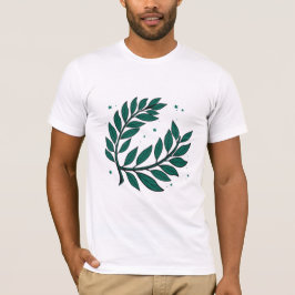 Sieg und Errungenschaft des grünen Lorbeerkranzes T-Shirt