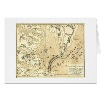 Siège de la carte 1781 de Yorktown