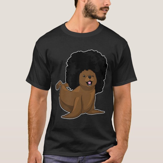Siegel Afro Haairs T-Shirt (Vorderseite)