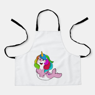 Siegel als Einhorn Schürze