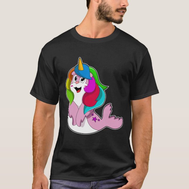 Siegel als Einhorn T-Shirt (Vorderseite)