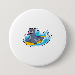 Siegel als Surfer mit Surfbrett Button