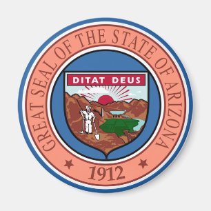 Siegel Arizona Staat USA Magnet