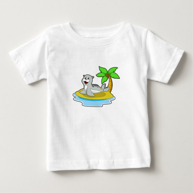 Siegel auf Island Baby T-shirt (Vorderseite)