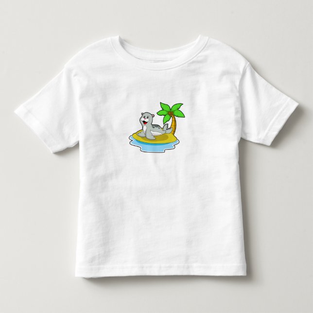Siegel auf Island Kleinkind T-shirt (Vorderseite)