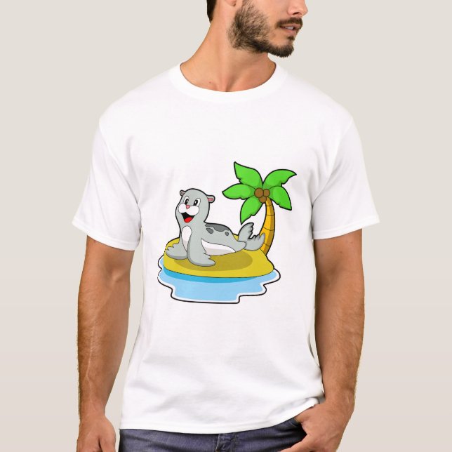 Siegel auf Island T-Shirt (Vorderseite)