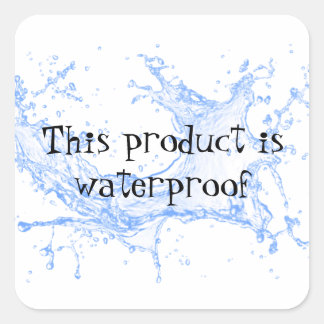 Siegel-Aufkleber für wasserdichte Produktverpackun Quadratischer Aufkleber